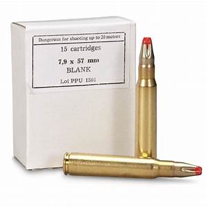 Ppu 7 9x57mm Standard Blank 15 Rounds 222526 8mm Ammo At