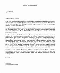 Free 7 Sample Teacher Letters Of Recommendation In Pdf Ms Word