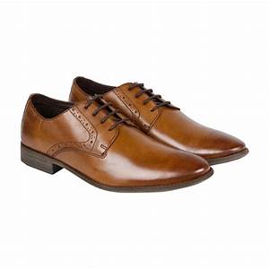 Clarks Chart Walk Mens Brown Leather Casual Dress Oxfords Shoes Dress