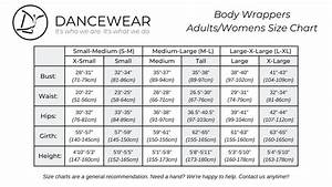 Body Wrappers Adults Womens Size Chart Dancewear Online