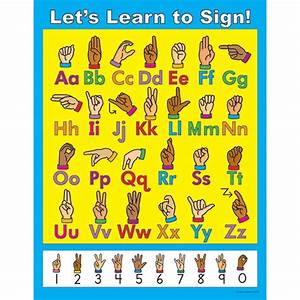 Teachersparadise Carson Dellosa Education Let 39 S Learn To Sign Chart