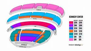 The Kennedy Center Seating Map For An Upcoming Concert With Seats In