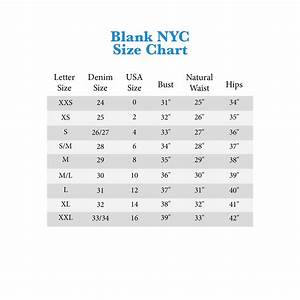 Sanft Koordinate Nordwest Blank Nyc Jeans Size Chart Spiel Mit Panik Bereit