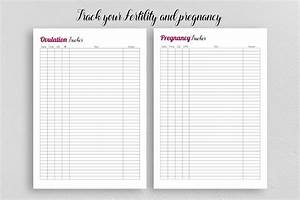 Ovulation And Pregnancy Tracker Printable Lh Test Sheet Opk Etsy