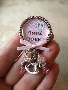 Aunt To Be Pin Baby Girl Personalized Gift Baby Shower