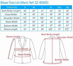 Business Suits Size Chart Singapore