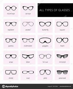 all types of glasses stock vector by lazuin gmail com 155107582