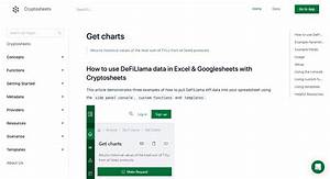 How To Pull Get Charts Data From Defillama Into Excel And Google Sheets