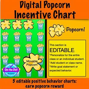 Positive Behaviour Reward Chart Popcorn Teaching Resources Tpt