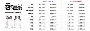 Ladies Vest Size Chart We Wear What