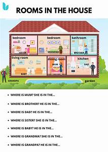 Rooms In The House Interactive Worksheet For Grade 1 Quizalize