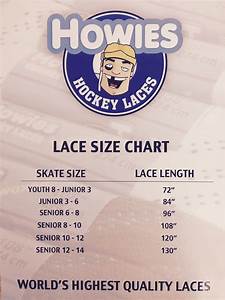 Hockey Laces Size Chart