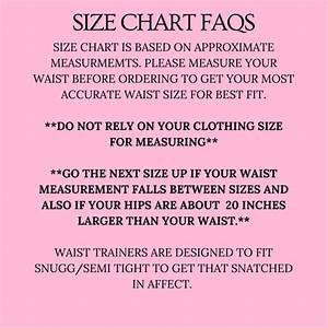 Sizing Chart Snatch Luxx Fitwear