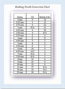 If You Would Like To Make This Item Knitting Needle Conversion Chart