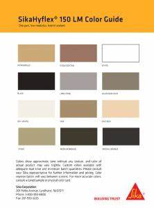 Color Charts Tb Philly Inc Philadelphia S Premier Waterproofing