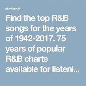 Find The Top R B Songs For The Years Of 1942 2017 75 Years Of Popular