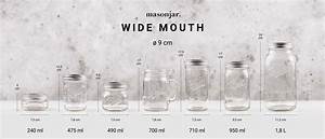 Mason Jar Size Guide Size Guide Wide Mouth Mason Jar