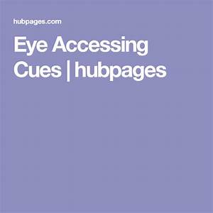 Eye Accessing Cues Nlp Eyes Cue