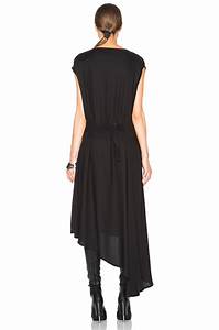 Demeulemeester Infinity Sleeveless Dress In Black Fwrd