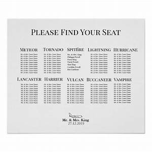 Simple Seating 10 Table Chart Zazzle Co Uk Simple Seating Seating