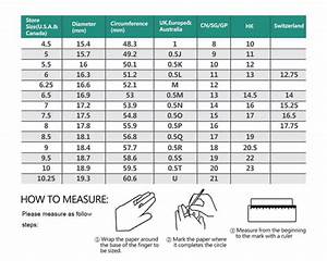 Ring Size Chart Luxx 