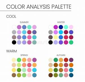 Seasonal Color Analysis Palette With Best Colors For Winter Autumn