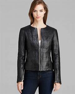 Lyst Dawn Levy New York Jacket Quilted Leather In Black
