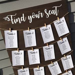 Wedding Seating Chart Find Your Seat Please Be Seated Find Etsy