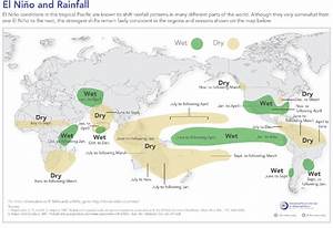Map Of El Niño Related Rainfall Patterns In Various Locations Around