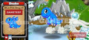 Dragonvale Blue Fire Dragon Baby Fountin Of Youth Gameteep