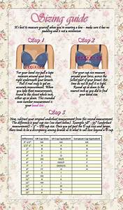 Sizing Guide For Choosing The Correct Size Bra Bra Size Charts