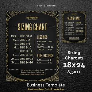 Sizing Chart Golden Style 18x24 Poster 8 5x11 Home Printing