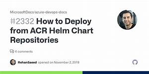 How To Deploy From Acr Helm Chart Repositories Issue 2332