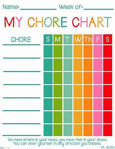 Chores Chart For Family