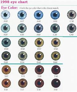 Eye Color Chart Denver Era My Twinn Eye Color Charts Incomplete Set