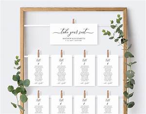 Seating Chart Cards Printable Seating Cards Seating Chart Etsy
