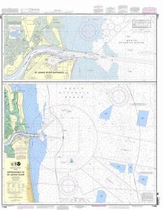 Noaa Nautical Chart 11490 Approaches To St Johns River St Johns