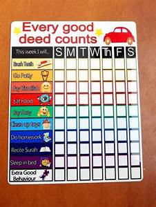 Star Chart Dry Erase Magnetic Board 7x9 Kids Chart Chore Chart Reward