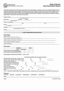State Of Illinois Eye Examination Report Form Printable Pdf Download