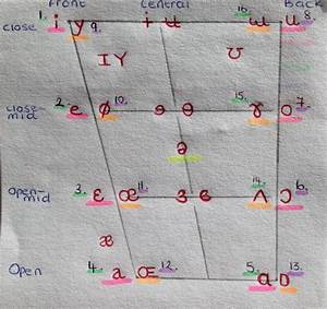 Ipa Chart Primary And Secondary Cardinal Vowels Pink Primary Cardinal