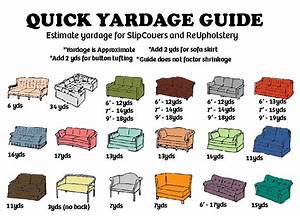 How Many Yards A Visual Yardage Guide For Slipcovers Big Duck