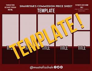 Art Commission Chart Template 2019 By Shahriyars Art On Deviantart