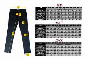 Ruffneck Jeans Size Chart