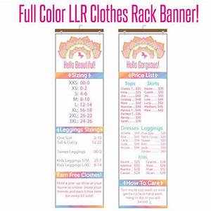 Llr Price List And Size Chart Clothes Flower Rack Banner Vinyl Etsy