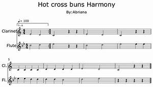  Cross Buns Harmony Sheet Music For Clarinet Flute