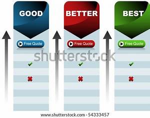 Image Good Better Best Chart Stock Vector 58730548 Shutterstock