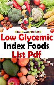 Low Glycemic Index Good To Know Low Glycemic Index Foods Low My 