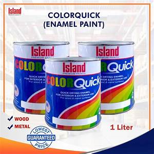 wood metal paint 1l island colorquick assorted colors shopee