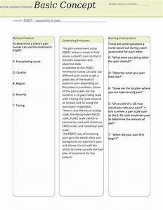 Skill Template 3 Pqrst Active Learning Template Basic Concept