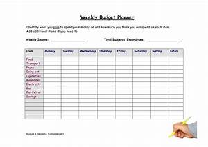Weekly Budget Planners Find Word Templates